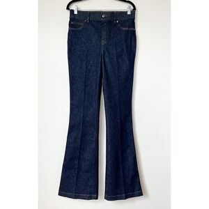 Spanx SpanxShape EveryWear Flare Pull On Denim Jeans Raw Indigo Womens Medium
